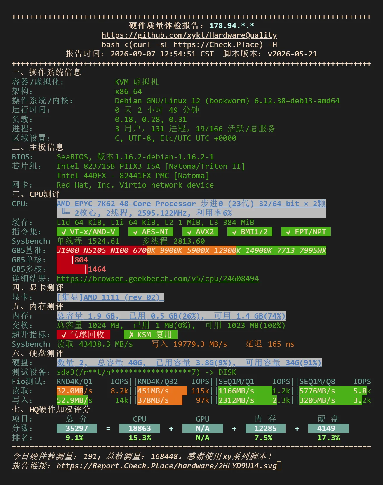 NodeQuality 基本信息